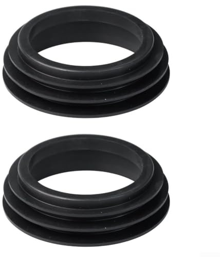 Lot de 2 bagues d'étanchéité en caoutchouc pour tuyau d'égout de 90 mm à 110 mm, joint sécurisé et étanche de drainage (trois étages)