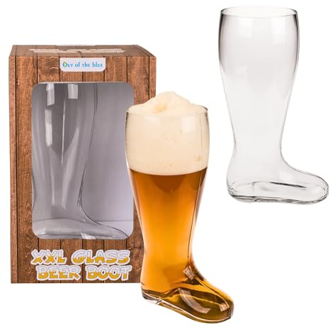 Jumbo Bierglas als Stiefel – transparentes XXL-Glas für ca. 2l
