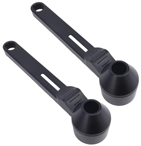 2 uds embudo de cuchara de café, cucharas medidoras de cápsulas de café recargables reutilizables 2 cucharadas de capacidad para té en polvo de proteína molida