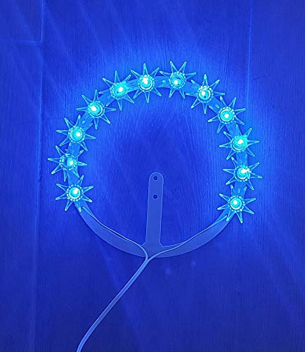 Fatma CORONCINA LUMINOSA DECORATIVA CON LAMPADINE A LED BLU DIAMETRO 12 CM CON TRASFORMATORE 220V…