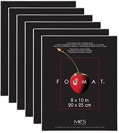 MCS Format Bilderrahmen Galerie Wandrahmen Weiß 8x10 6er Pack