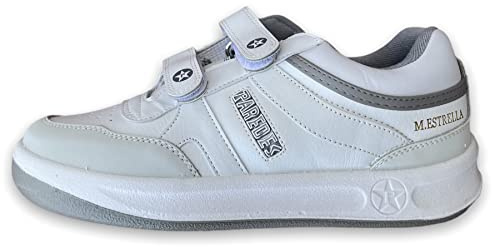 Paredes Deportivo Trabajo Unisex - Estrella Cordonera y Velcro - Calzado Deportivo o para Trabajar - Tallas 38-46EU (Blanco Velcro, Numeric_41)