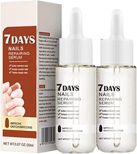 Siero per la crescita e il rafforzamento delle unghie,Nail Growth & Strengthening Oil Serum,per unghie danneggiate,per unghie più forti in 1 settimana, trattamento rinforzante per unghie (2pcs)