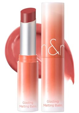 rom&nd Glasting Melting Balm (NEW) 6 ColorsㅣGlossy, Plumping Lips, Moisture, Translucent, Water Bomb, High Pigmented, Veganㅣ3.5g 0.12oz (14 Dear Apple)