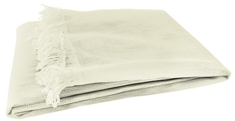SONIT – Zanzariera Finestra Panna 150x250cm con Gancetti e Anelli, Rete Antizanzare per Porta Finestra con Frange, Installazione Senza Attrezzi, Protezione Insetti per Casa e Balcone