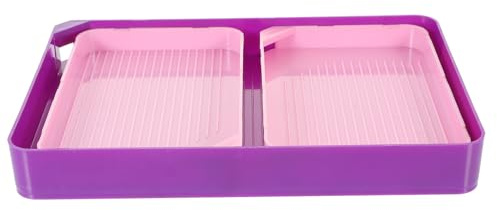 Cabilock Boîte de Rangement pour Peinture Diamant avec Plateau Tri Strass et Entonnoir Rose Accessoires pour Artisanat DIY Organisateur Perles et Bijoux
