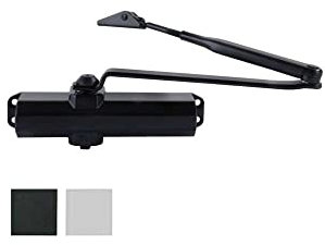 Chiudiporta Iseo aerodinamico nero IS20