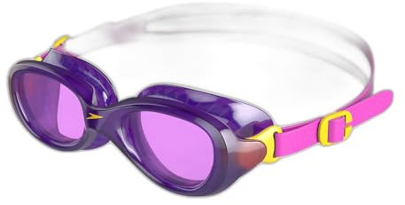 Speedo Unisex Kinder Futura Classic Schwimmbrille | Anti-Beschlag | Wasserdicht Schwimmbrille, Ecstatic/Violet, Einheitsgröße