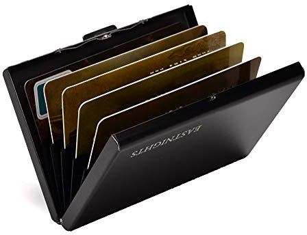 EASTNIGHTS RFID Credit Card Holder Metal Wallet Slim Credit Card Case Protector Business Card Holder for Men or Women
