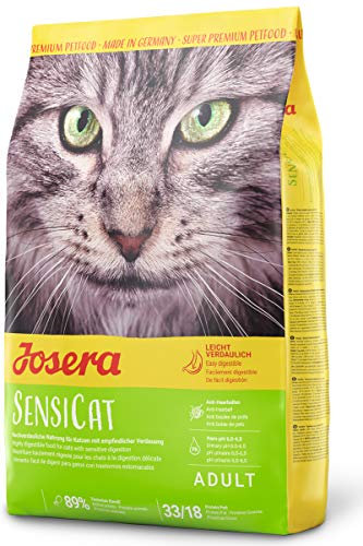 JOSERA SensiCat (1 x 400 g) | Adult | Premium Trockenfutter für ausgewachsene empfindliche Katzen | Geflügel & Reis | extra verträgliche Rezeptur | weizenfrei | Katzenfutter | 1er Pack