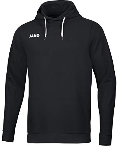 JAKO Herren Kapuzensweatshirt Base, Schwarz, M