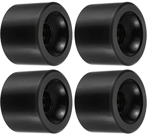 PATIKIL 70mm 78A Longboard Wheel Soft, 4 Pack Cruiser Wheels Street Wheels for Skateboards Skateboard Wheel Replacement PU, Black