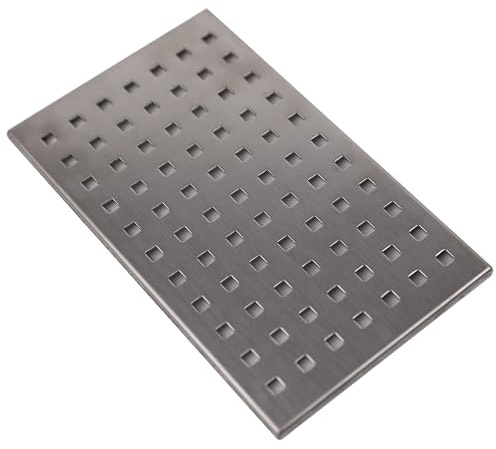 KOOBON Copertura in Acciaio Inox 123 x 200 mm per Piatto Doccia, Coperchio di Scarico, griglia di Scarico