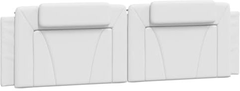 vidaXL Kopfteil-Kissen Weiß 180 cm Kunstleder