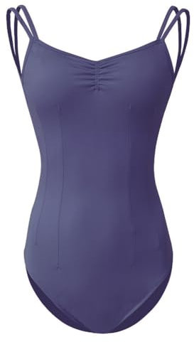 ROYAL SMEELA Ballett-Trikot für Damen - Ballettbody mit Spaghettiträgern und BH - Tanztrikot für Erwachsene