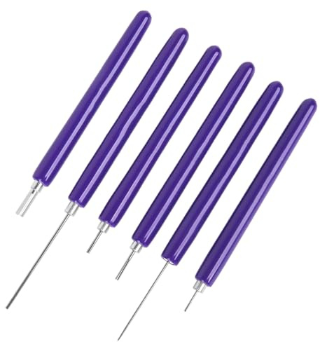 Paper Quilling Tool, 6pcs Slotted Quilling Tools, Different Sizes Quilling Tool Quilling Needle Pen for Quilling Strips, Multifunctional Quilling Slotted Pen Rolling Quilling Paper Crafts