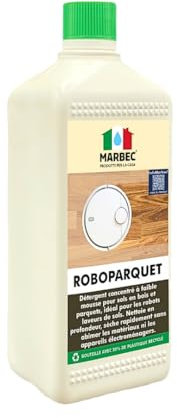 MARBEC ROBOPARQUET 1LT Détergent concentré peu moussant pour le nettoyage des sols en bois et parquets avec des robots laveurs de sols. Nettoie en profondeur et sèche rapidement.