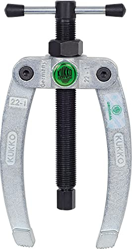 Pont extracteur de roulements intérieurs à 2 casques, polyvalent et technique pour faciliter le retrait dans les tâches mécaniques.