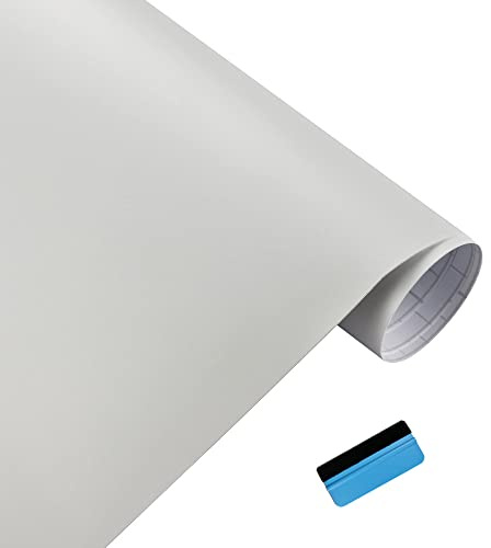 NewL Car Matte Vinyl Wrap Film Stickers and Decals Foil Bubble Free Decoration DIY Motorcycle Automobiles Auto Accessories (White, 100cm x 300cm)