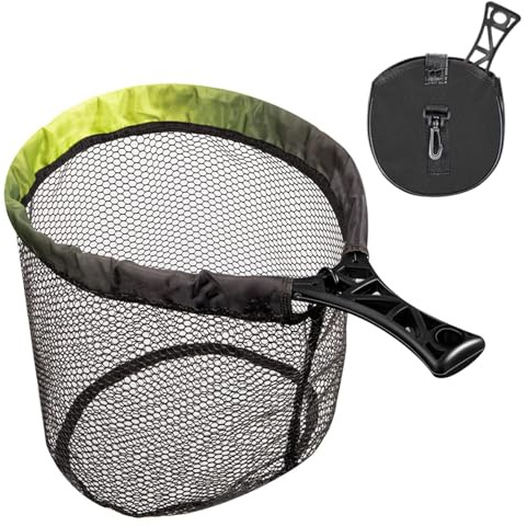 Épuisette de Pêche à Épuisette De Réception Pliable avec Manche