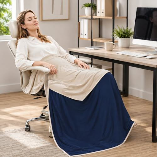 HYZYWON Coperta Rinfrescante, Coperta Refrigeranti, Coperta Fredda, Coperte Raffreddante, Cooling Blanket, per Estiva, per Letto, Divano, Ufficio, Campeggio, Viaggio, 150 x 130 cm (B)
