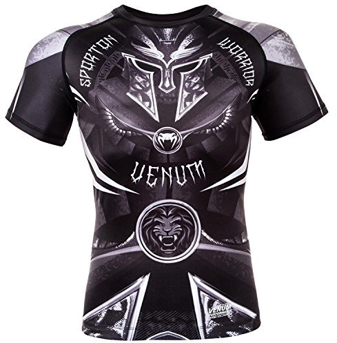 Venum Gladiator 3.0 Rashguard de Mangas Cortas, Hombre, Negro, M