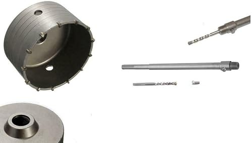 FRESA A TAZZA MM 100 CAROTATRICE CON ASTA SDS max 650 MM CEMENTO MURO MATTONI