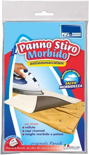 PARODI & PARODI- Panno per Stirare, Panno da Utilizzare Insieme al Ferro da Stiro, Perfetto per Proteggere i CAPI Durante la Stiratura, Coperta da Stiro Telo Universale per Ferri a Vapore