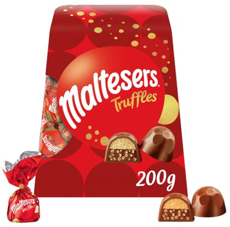 Maltesers Chocolate Truffles Gift Box, Milk Chocolate, Honeycomb & Truffle filling, 200g, Ideal for Gift, Snacks and Sharing