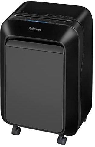 Fellowes LX210 P-4 Micro-Cut Paper Shredder, Jam-Proof Heavy-Duty Paper Shredder for Office, 16 Sheet Capacity, Black