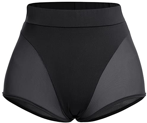 IBAKOM Donne Rave Dance Shorts Yoga Workout Pantaloni da Danza Abbigliamento Sportivo Musica Festival Abiti per Pole Dance, Nero , S