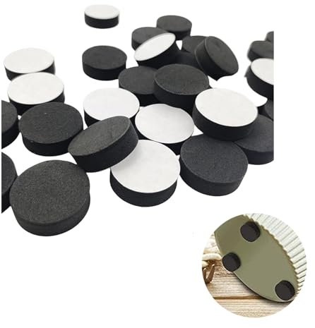 Unsichtbare Blumentopf Füße 60er Pack,Schwarze Füße für Blumenkübel,Anti Rutsch Gummi Untersetzer Blumentopf Unterlage für Mittelgroße & Große Töpfe - für Innen & Außen