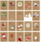 DMHSGIFT Weihnachtskarten mit Umschlag Set 20 Stück A6 Klappkarten Weihnachtskarten Set Christmas Cards für Familie, Freunde