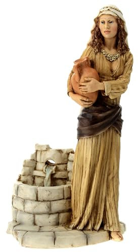 Statua donna con anfora presepe 21 cm