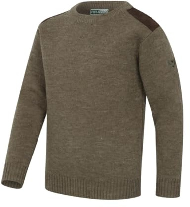 Hoggs of Fife - Melrose II mens jumper with crew neck / hunting pullover Green Large