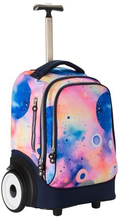 UNIKER Rolling Laptop Bag for 14 Inch Laptop,Roller Bag,Backpack with Wheels,20 Inch Wheeled Computer Bag, T5- Watercolor, Backpack with Wheels