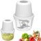 Umllpet Elektrischer Zerkleinerer, Zwiebel Zerkleinerer Elektrisch 400ml, Zwiebeln, Gemüse, Fleisch, Knoblauch, Zwiebelschneider, USB Zwiebelschneider Elektrisch Klein Zwiebelhacker