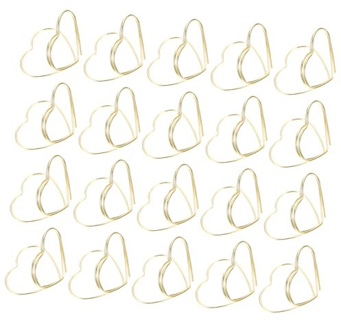Garneck 20pezzi Biglietti da Visita Morsetti per Cartellini Numeri da Clip Delicate in Metallo per Menu
