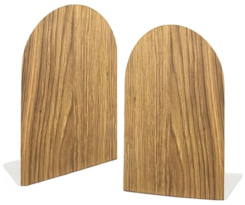 Deefongo Lot de 2 serre-livres en métal pour bureau, livres, magazines et DVD, étagère pour enfants, école, bibliothèque