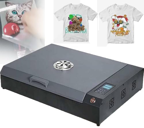 Impresora Dtf PortáTil A3 Con Doble Calentamiento, MáQuina De Curado Dtf, Horno Secador Dtf De 930 W, 0-200 °C Y 1-999 S, Pantalla Digital, ImpresióN De PelíCula De Transferencia TéRmica Para Ropa Diy