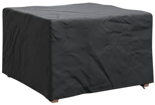 vidaXL Funda para Muebles Negro 60 x 60 x 45 cm Tela Oxford 420D, Funda para Exteriores, guardián del jardín, Materiales Resistentes a UV e Impermeables, Salvavidas estacional, Funda para Patio, segu