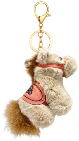 Cute Horse Plush Keychain - 10cm Small Animal Stuffed Keyring, 2026 Year Of The Horse Mascot, Horses Plush Toy For Girls Boys, For Backpack, Tote Bag, Handbag, Purse, Room Decor (random Color)