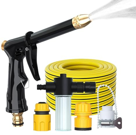 Limpiador de alta presión de mano, compacto y potente, limpiador de alta presión para coche, para aceras, terrazas, carreteras, puertas, bancos, muebles, bicicletas, motocicletas