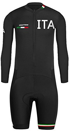 UGLY FROG Abbigliamento Triathlon Uomo Tuta Triathlon Uomo per MTB Body Triathlon Skinuit with Gel Pad per Nuoto/Corsa/Ciclismo