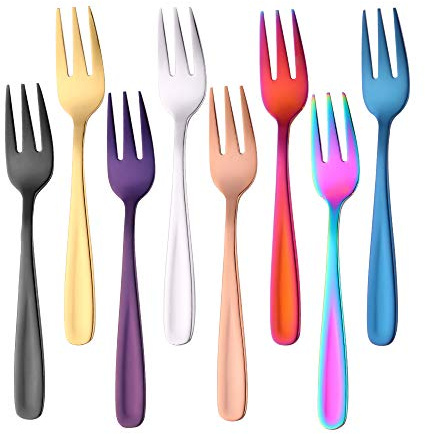 Do Buy 5.5 Inch Salad Forks Appetizer Forks Dessert Fork, Set of 8