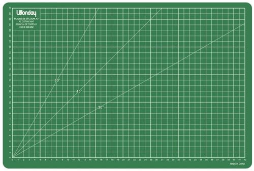 Wonday Plaque, Tapis de Découpe A3 450 x 300 mm Auto-Cicatrisante grade B, Vert