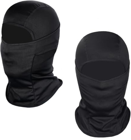 Achiou Ski Mask for Men Women, Summer Balaclava Face Mask, Shiesty Mask UV Protector Lightweight for Motorcycle Snowboard Black