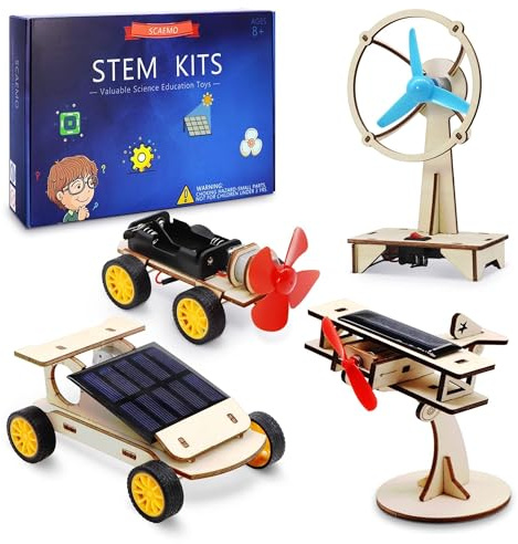 STEM Kits for Kids Ages 8-10-12-14, Stem Toys for Boys Age 8-12, Science Projects, Solar Car Building Kits, Activities Engineering Kit, Gifts for 8 9 10 11 12 Year Old Boys