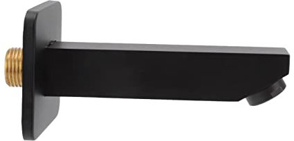 Wall Mounted Basin Spout G1/2 Black Bath Filler Tap Spout,Concealed Tub Taps Water Outlet Matte Black for Bathroom Hotel