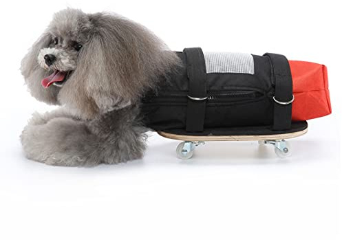 Dog Cat Wheelchair for Back Legs, Pet Walking Scooter with Silent Wheels, Disabled Dog Cat Assist Scooter, Protect Your Pet Chest and Limbs (M(Suitable for 4‑6kg/8.8‑13.2lb))